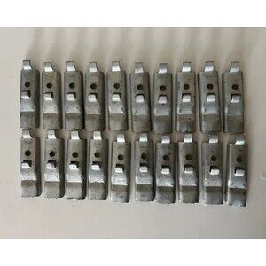 20 Pack of Industrial Silver Steel Metal Shelf Commercial Shelving Clips